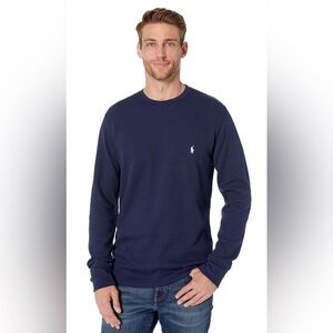 EUC Polo Ralph Lauren Men's Navy Waffle Knit Top